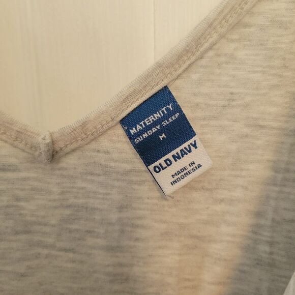 Old Navy Maternity Sunday Sleep Dress in Gray Size Medium - Picture 5 of 6